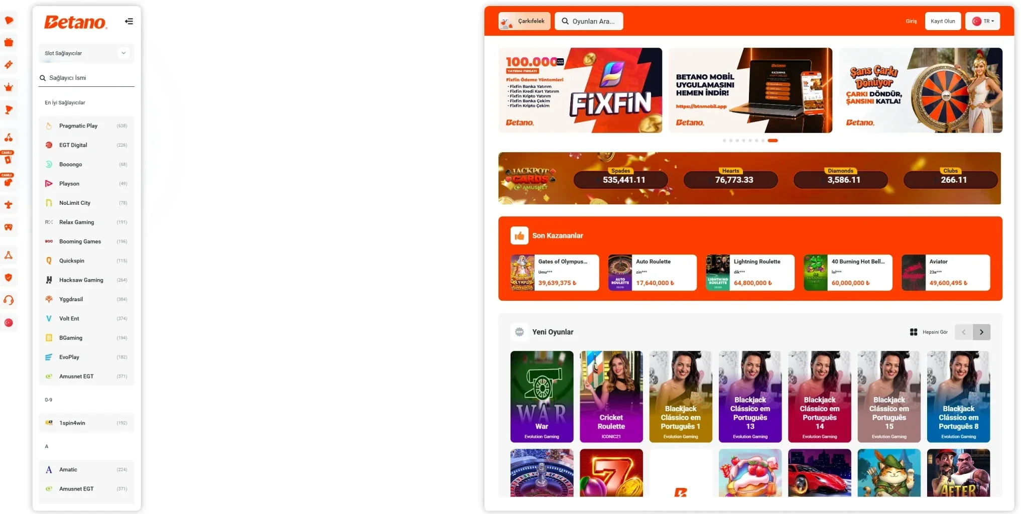 Betano ekran görüntüsü
